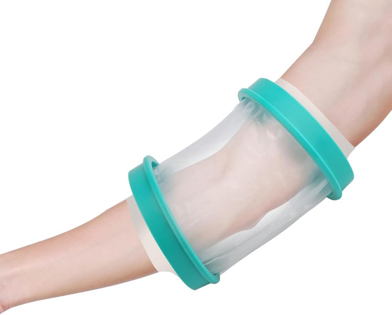CIVJET Cast Covers for Shower PICC Line Soft Green Adult，Waterproof Cast Cover/Bag, Cast Protector for Shower Arm Post Surgery, Shower Sleeve for Arm Cast Showering/Swimming - Image 2